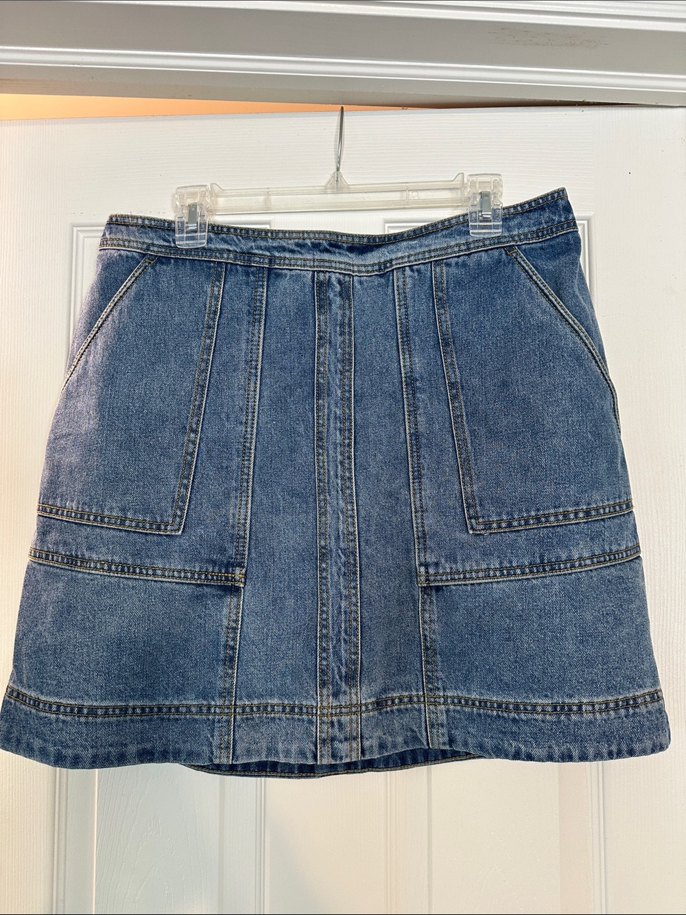 Classic Blue Denim Skirt - Women